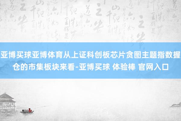 亚博买球亚博体育从上证科创板芯片贪图主题指数握仓的市集板块来看-亚博买球 体验棒 官网入口